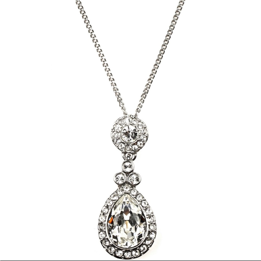 Crystal Teardrop Necklace